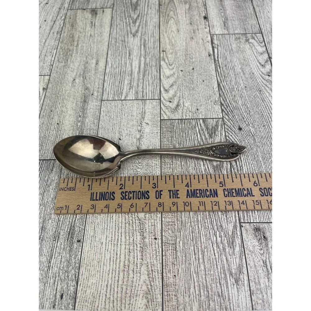 1847 Rodgers Bros XS Triple Silver Plate Sugar Spoon Old Colony